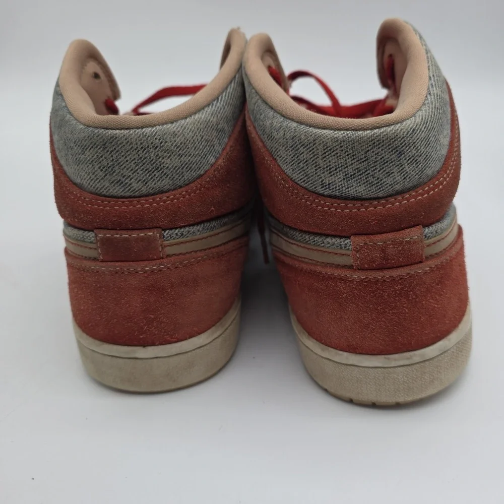 Nike Air Jordan 1 Mid SE Denim Red Cinnabar Hemp DM4352-600 Men Size 12